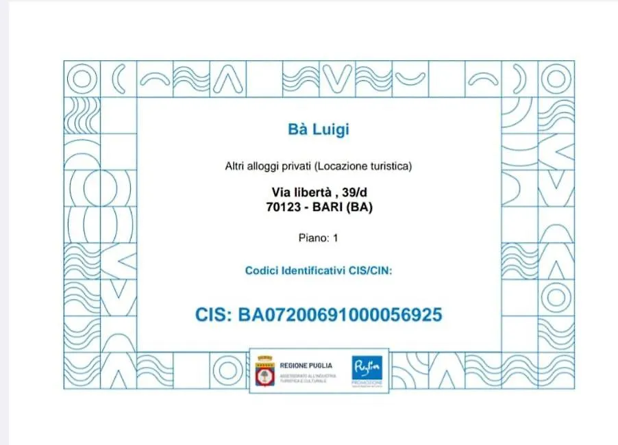 Ba Luigi Apartment Bari 0*,  Italy